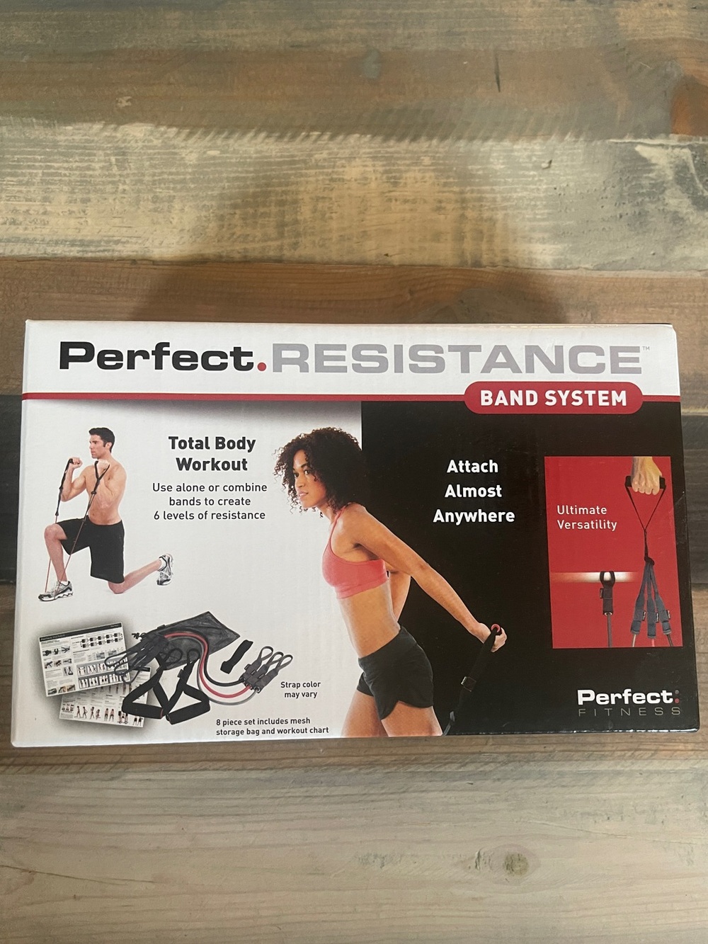 NEW SEALED Perfect Fitness Perfect Resistance Band System 8-Piece Set